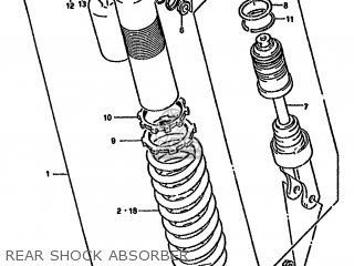 REAR SHOCK ABSORBER - RMX250R 1993 (P) GENERAL (E01)