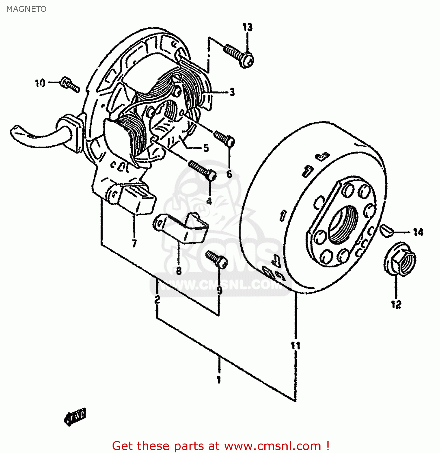 MAGNETO RMX250R 1994 (R) GENERAL (E01)