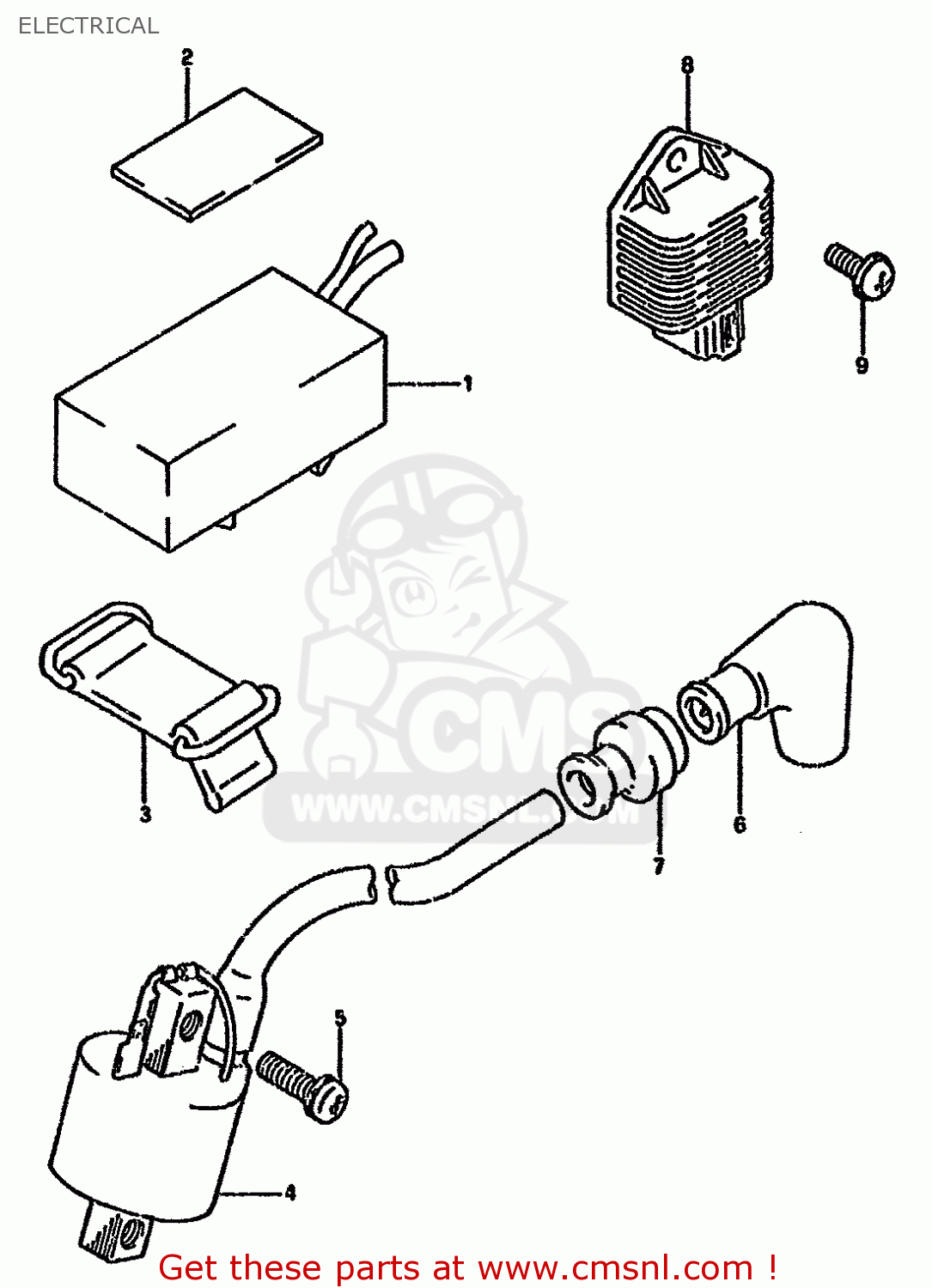 ELECTRICAL RMX250R 1994 (R) GENERAL (E01)