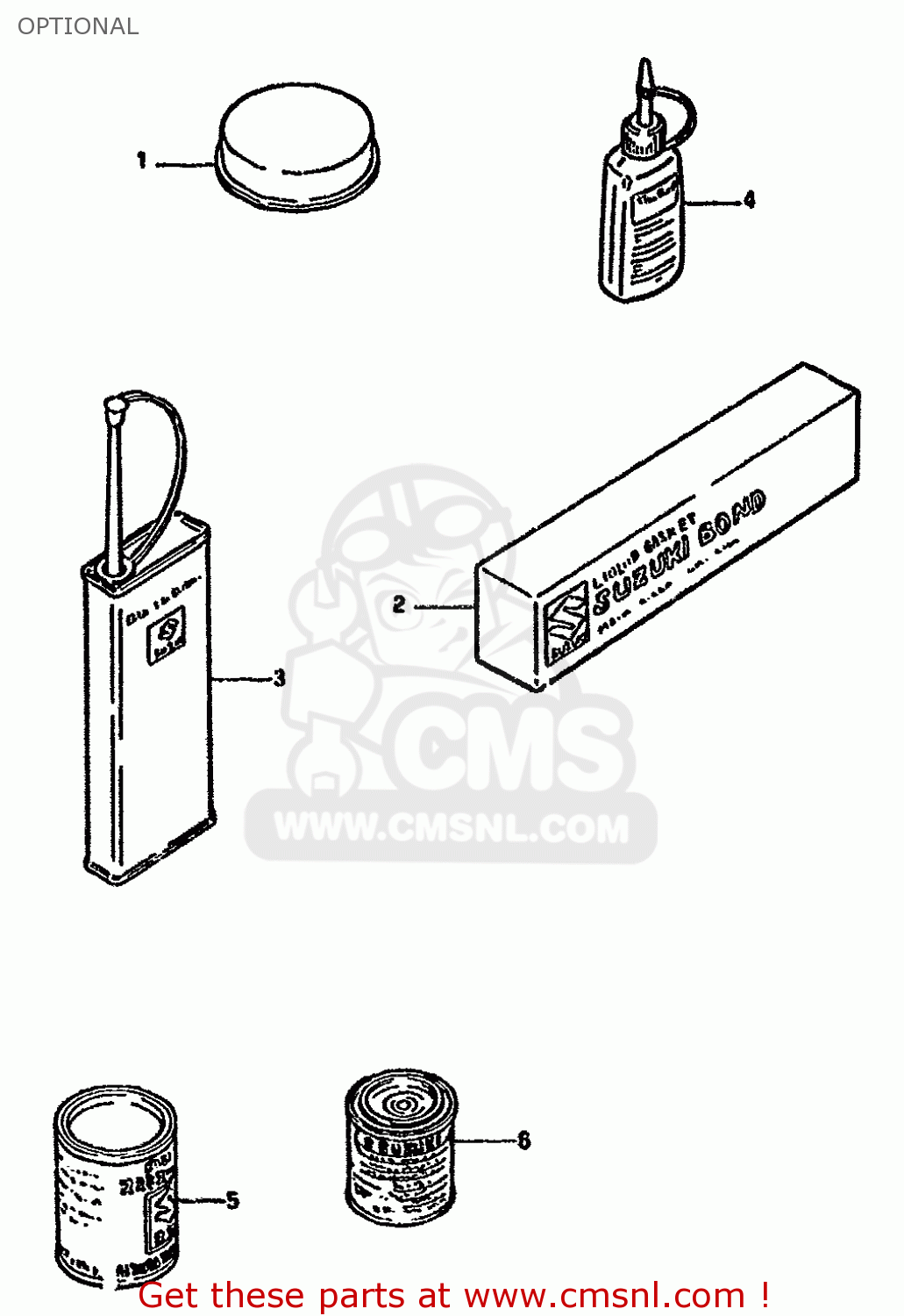 OPTIONAL RMX250R 1994 (R) GENERAL (E01)