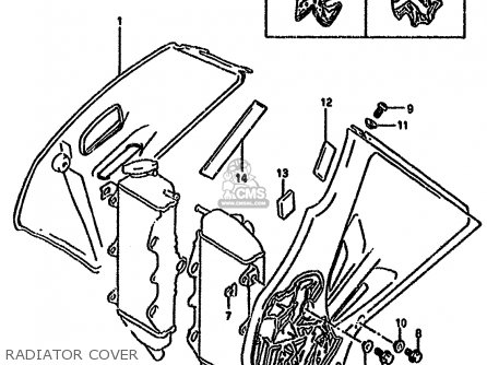 RADIATOR COVER - RMX250R 1994 (R) GENERAL (E01)