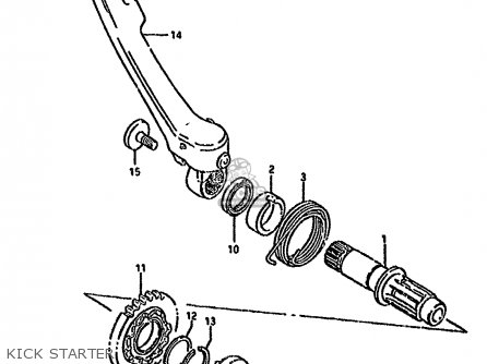 KICK STARTER - RMX250R 1994 (R) GENERAL (E01)