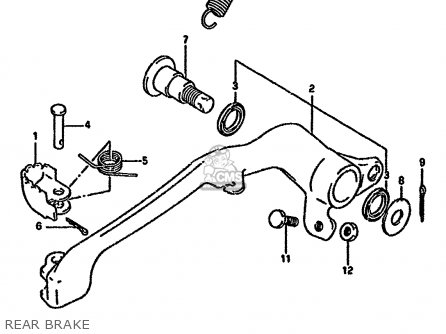 REAR BRAKE - RMX250R 1994 (R) GENERAL (E01)