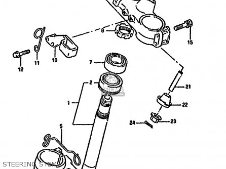 STEERING STEM - RMX250R 1994 (R) GENERAL (E01)