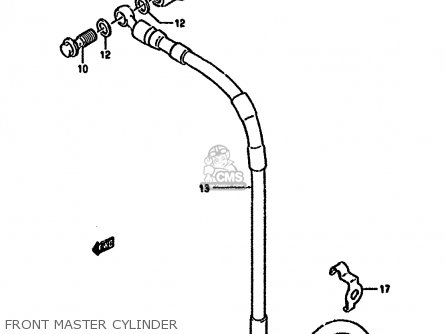 FRONT MASTER CYLINDER - RMX250R 1994 (R) GENERAL (E01)