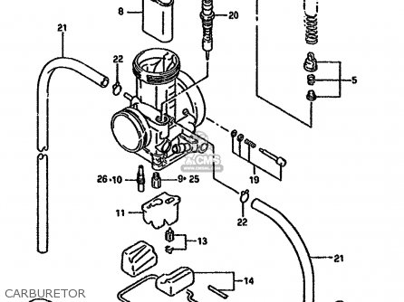 CARBURETOR - RMX250R 1994 (R) GENERAL (E01)