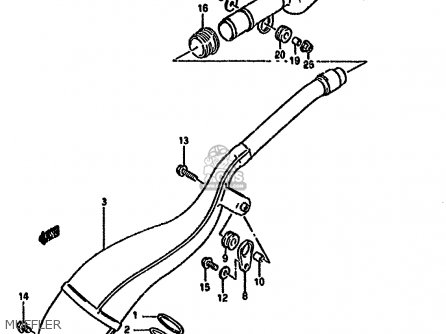 MUFFLER - RMX250R 1994 (R) GENERAL (E01)
