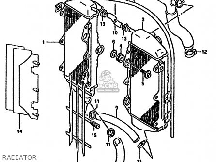 RADIATOR - RMX250R 1994 (R) GENERAL (E01)