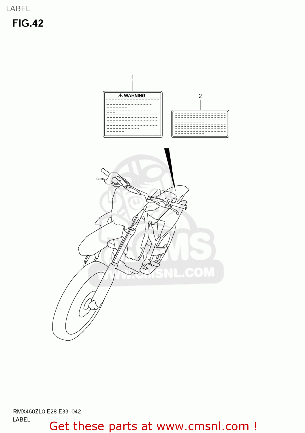 LABEL RMX450Z 2010 (L0) USA (E03)