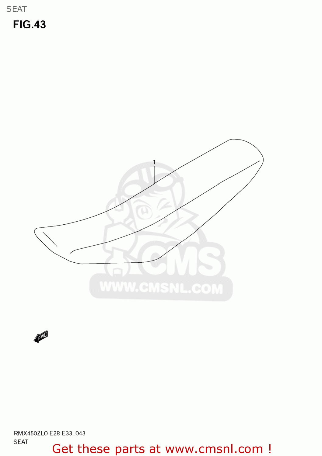 SEAT RMX450Z 2010 (L0) USA (E03)