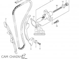 CAM CHAIN - RMX450Z 2010 (L0) USA (E03)