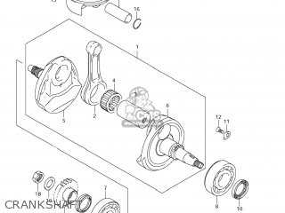CRANKSHAFT - RMX450Z 2010 (L0) USA (E03)