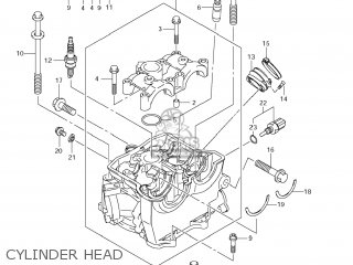 CYLINDER HEAD - RMX450Z 2010 (L0) USA (E03)