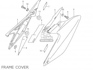 FRAME COVER - RMX450Z 2010 (L0) USA (E03)
