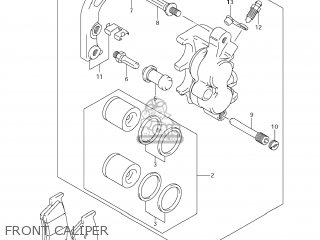 FRONT CALIPER - RMX450Z 2010 (L0) USA (E03)