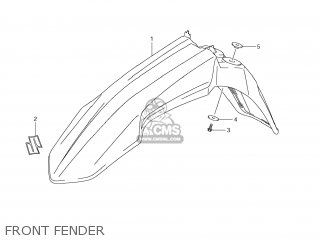 FRONT FENDER - RMX450Z 2010 (L0) USA (E03)