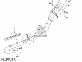 MUFFLER - RMX450Z 2010 (L0) USA (E03)