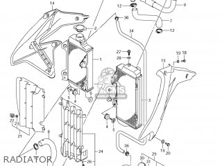 RADIATOR - RMX450Z 2010 (L0) USA (E03)