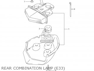 REAR COMBINATION LAMP (E33) - RMX450Z 2010 (L0) USA (E03)