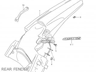 REAR FENDER - RMX450Z 2010 (L0) USA (E03)