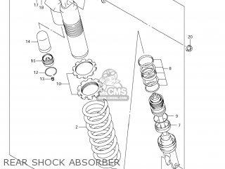 REAR SHOCK ABSORBER - RMX450Z 2010 (L0) USA (E03)