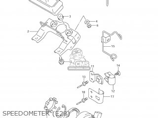 SPEEDOMETER (E28) - RMX450Z 2010 (L0) USA (E03)