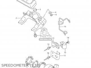 SPEEDOMETER (E33) - RMX450Z 2010 (L0) USA (E03)