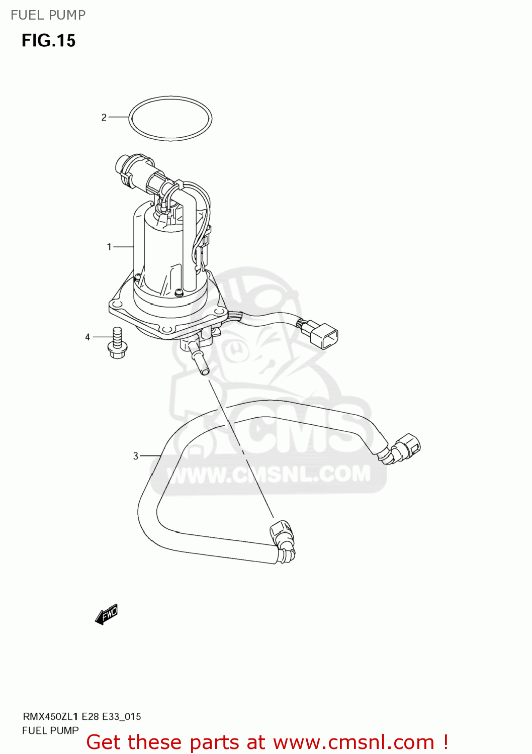 FUEL PUMP RMX450Z 2011 (L1) USA (E03)