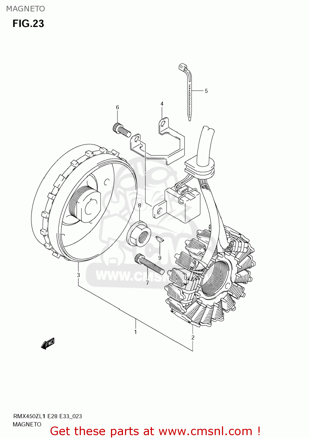 MAGNETO RMX450Z 2011 (L1) USA (E03)