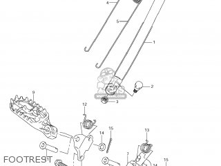 FOOTREST - RMX450Z 2011 (L1) USA (E03)