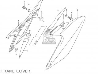 FRAME COVER - RMX450Z 2011 (L1) USA (E03)