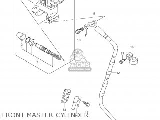 FRONT MASTER CYLINDER - RMX450Z 2011 (L1) USA (E03)