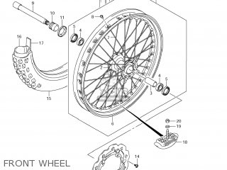 FRONT WHEEL - RMX450Z 2011 (L1) USA (E03)