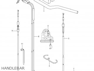 HANDLEBAR - RMX450Z 2011 (L1) USA (E03)