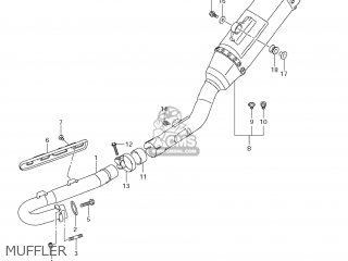 MUFFLER - RMX450Z 2011 (L1) USA (E03)