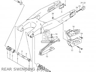REAR SWINGING ARM - RMX450Z 2011 (L1) USA (E03)