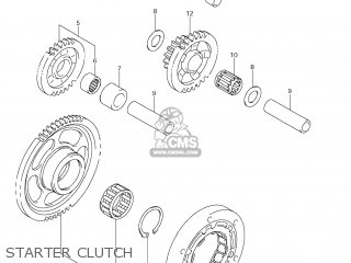STARTER CLUTCH - RMX450Z 2011 (L1) USA (E03)