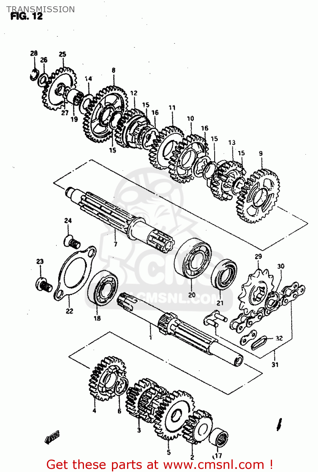 TRANSMISSION RMX50 1996 (T) PORTUGAL SPAIN (E29 E53)