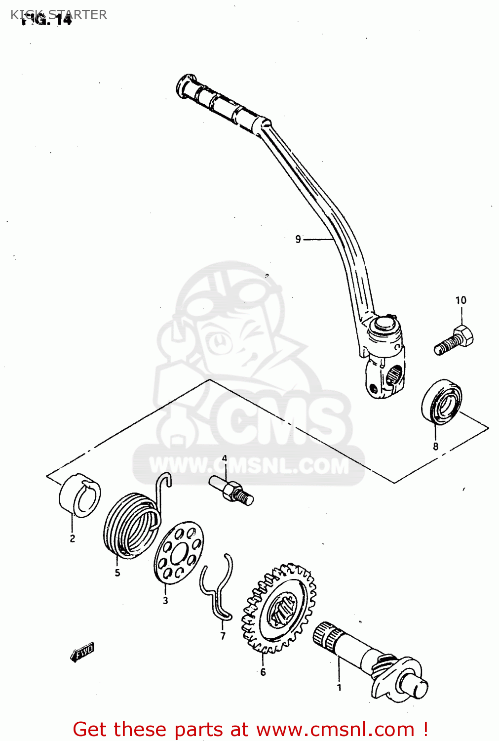 KICK STARTER RMX50 1996 (T) PORTUGAL SPAIN (E29 E53)