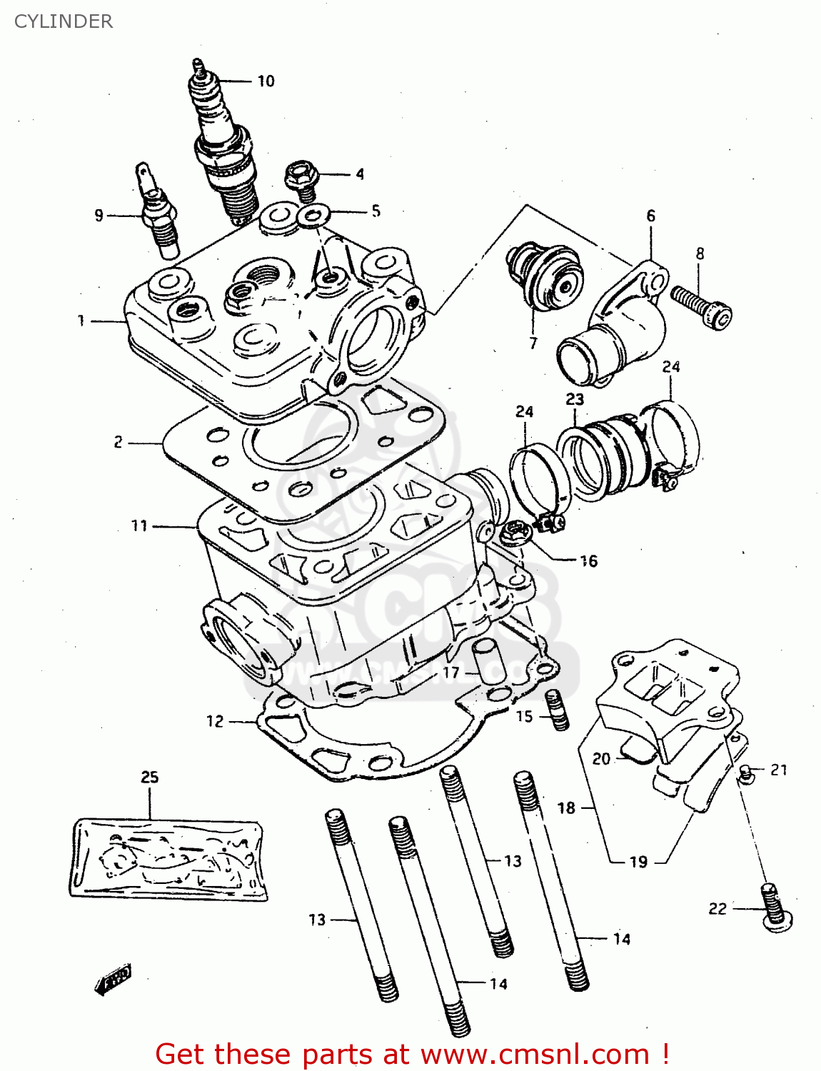 CYLINDER RMX50 1996 (T) PORTUGAL SPAIN (E29 E53)
