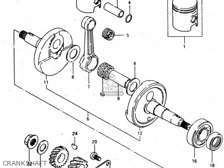 CRANKSHAFT - RMX50 1996 (T) PORTUGAL SPAIN (E29 E53)