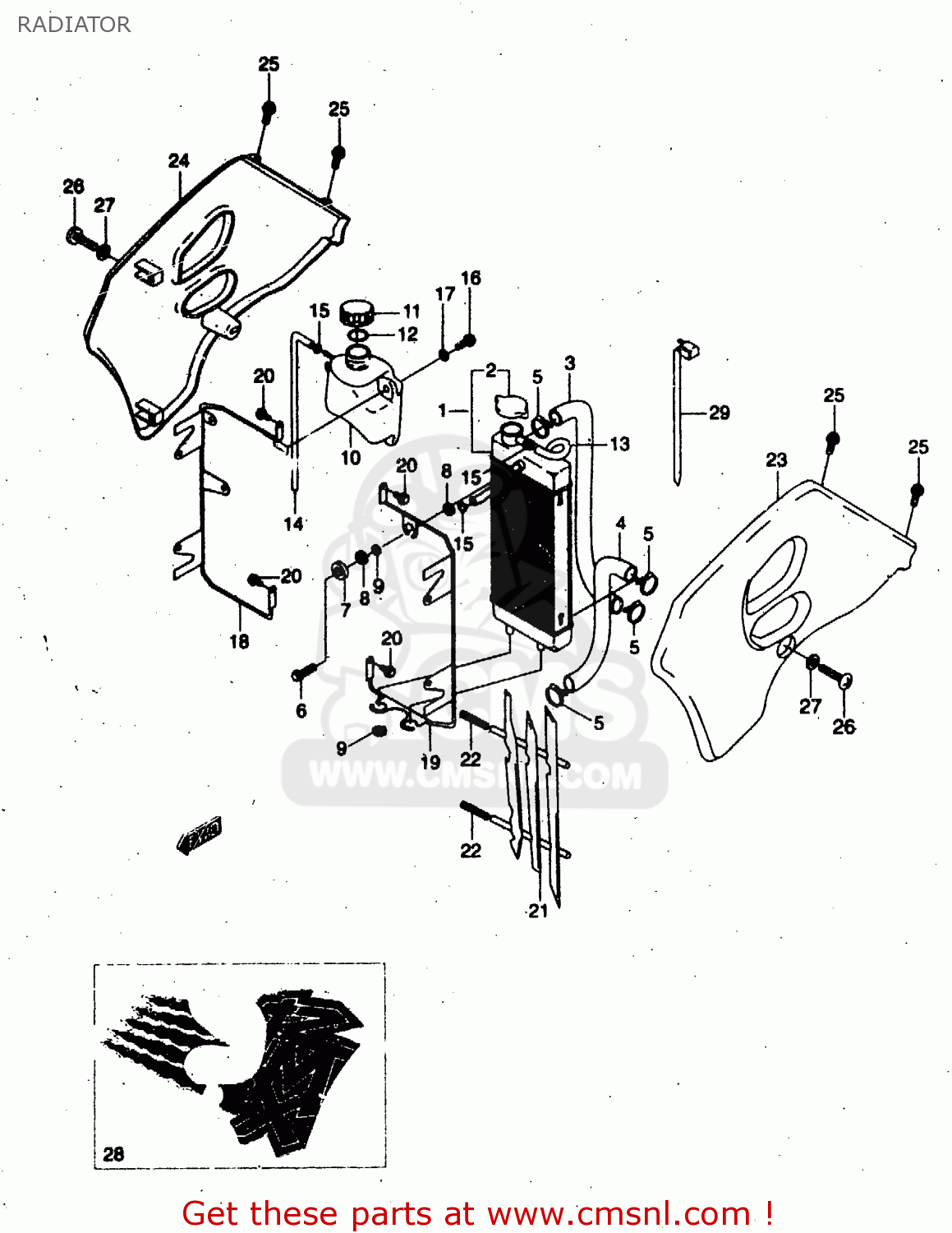 RADIATOR RMX50 1997 (V) FRANCE PORTUGAL SPAIN (E04 E29 E53)