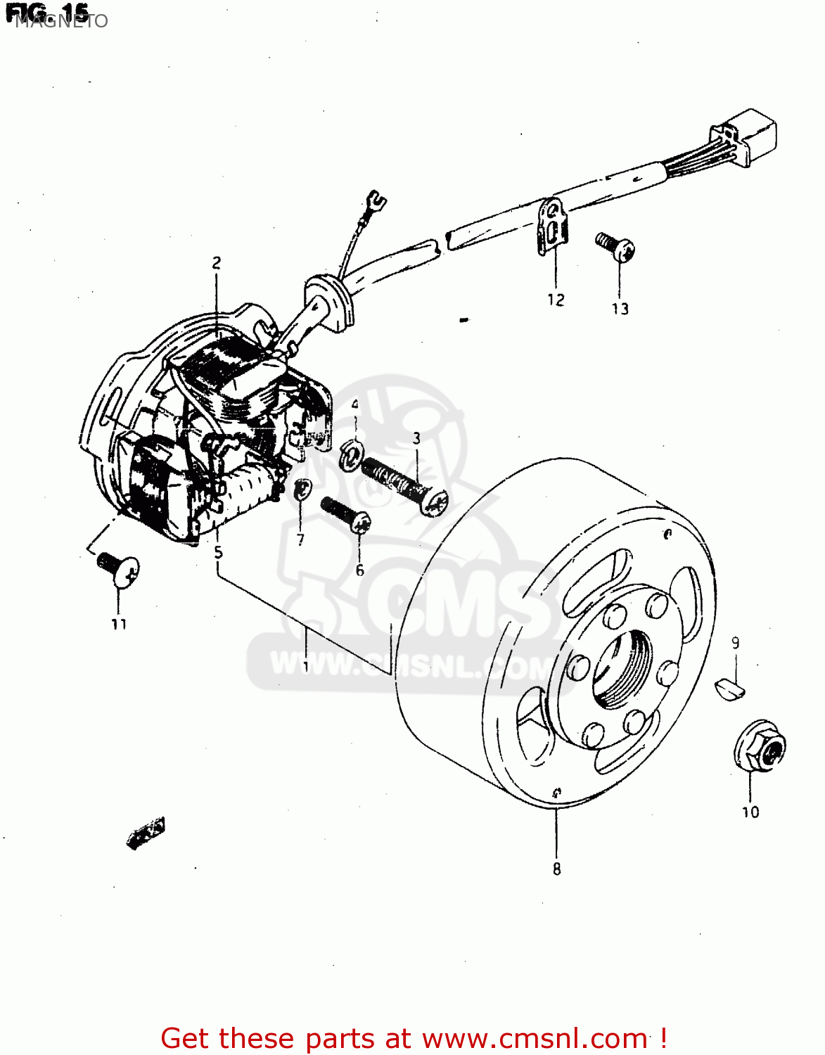 MAGNETO RMX50 1997 (V) FRANCE PORTUGAL SPAIN (E04 E29 E53)