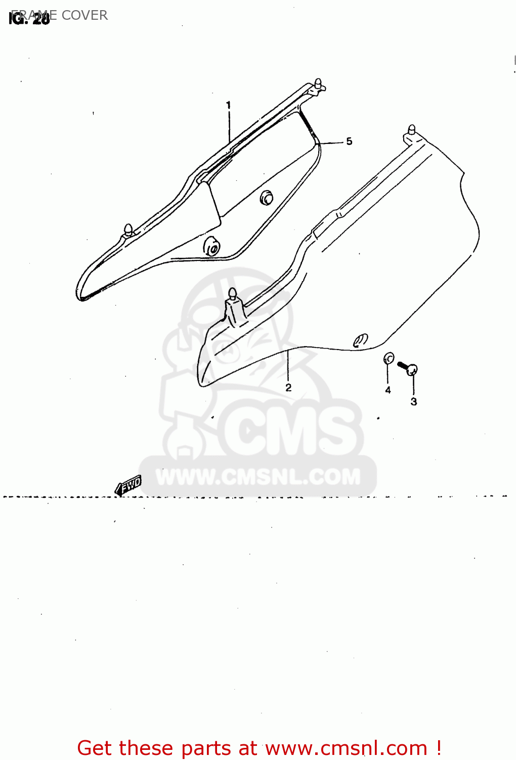 FRAME COVER RMX50 1997 (V) FRANCE PORTUGAL SPAIN (E04 E29 E53)