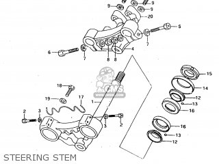 STEERING STEM - RMX50 1997 (V) FRANCE PORTUGAL SPAIN (E04 E29 E53)