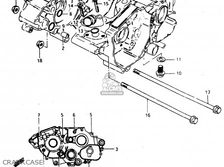 CRANKCASE - RMX50 1997 (V) FRANCE PORTUGAL SPAIN (E04 E29 E53)