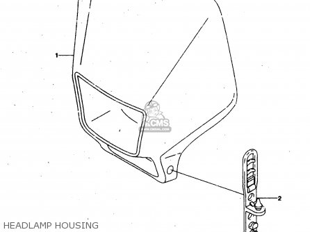HEADLAMP HOUSING - RMX50 1997 (V) FRANCE PORTUGAL SPAIN (E04 E29 E53)