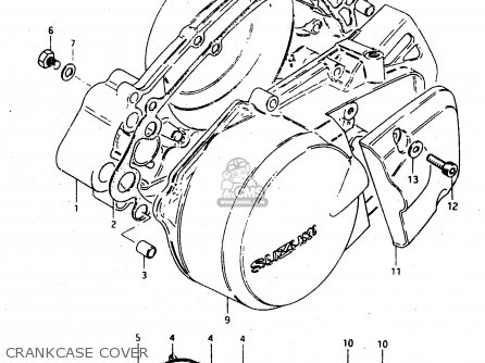 CRANKCASE COVER - RMX50 1997 (V) FRANCE PORTUGAL SPAIN (E04 E29 E53)