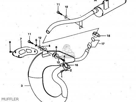 MUFFLER - RMX50 1997 (V) FRANCE PORTUGAL SPAIN (E04 E29 E53)