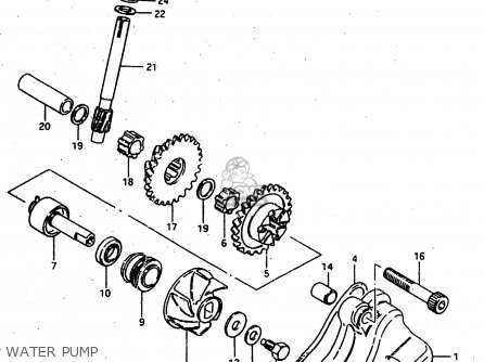 WATER PUMP - RMX50 1997 (V) FRANCE PORTUGAL SPAIN (E04 E29 E53)